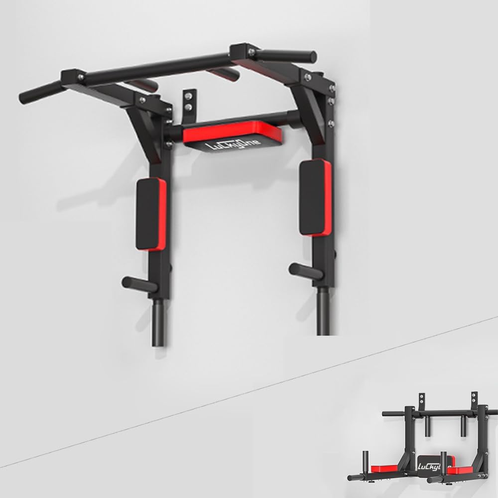 Pull Up Bar - Wall Mounted Multi-Purpose Pull-Up and Chin-Up